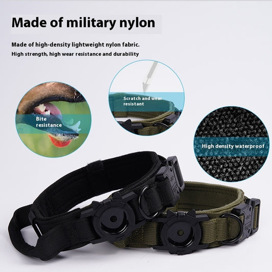 Collier Tactique en Denim pour Chien — Style Robuste & Original