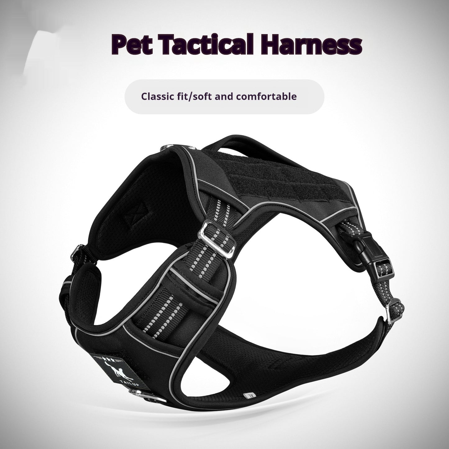 Harnais Tactique pour Chien de Travail — Recherche, Sauvetage & Patrouille