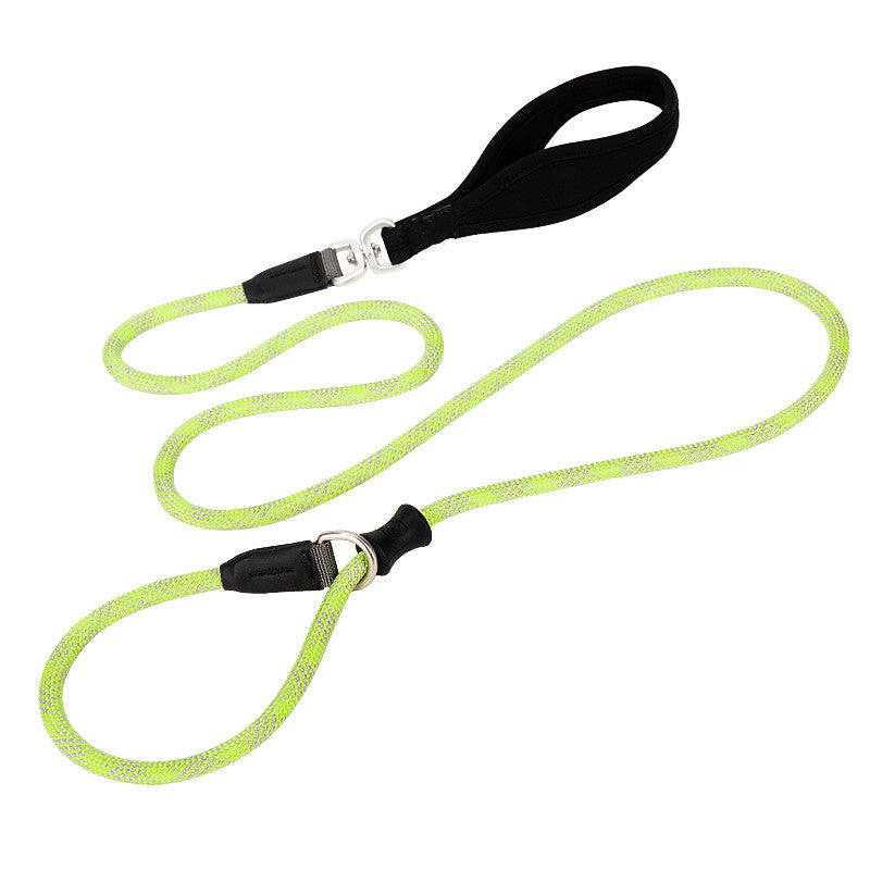 Laisse Nylon Uni Anti-Explosion pour Chien — 9 Couleurs | M & L