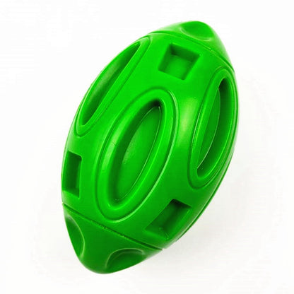 Durable Rubber Rugby Dog Toy