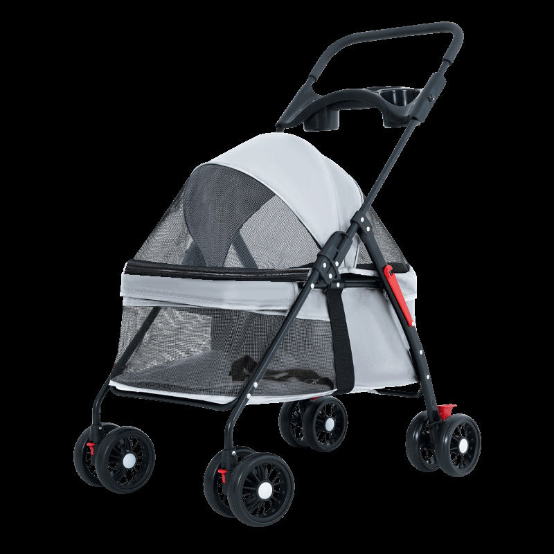 Poussette Pliable Légère pour Chien & Chat — Cabine Intégrée