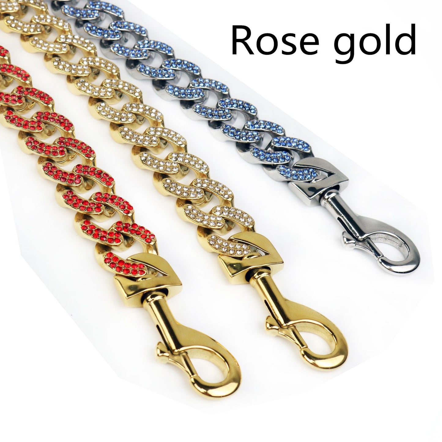 Chaîne Acier Inoxydable Multicolore pour Chien — Collier & Laisse