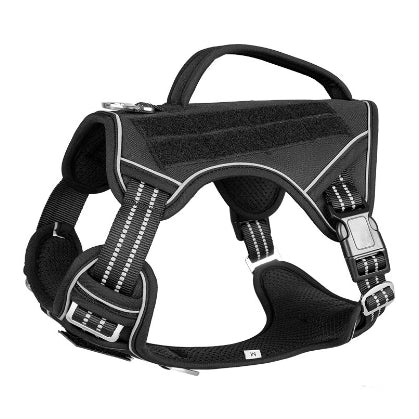 Harnais Tactique pour Chien de Travail — Recherche, Sauvetage & Patrouille