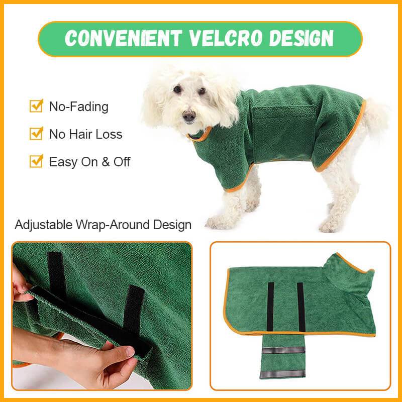 Peignoir Séchage Rapide pour Chien – Microfibre Ultra-Absorbante