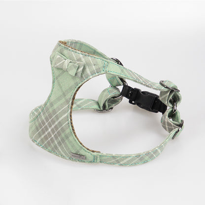 Harnais Style Débardeur pour Petit & Moyen Chien — Coton & Cuir | XS, S & M