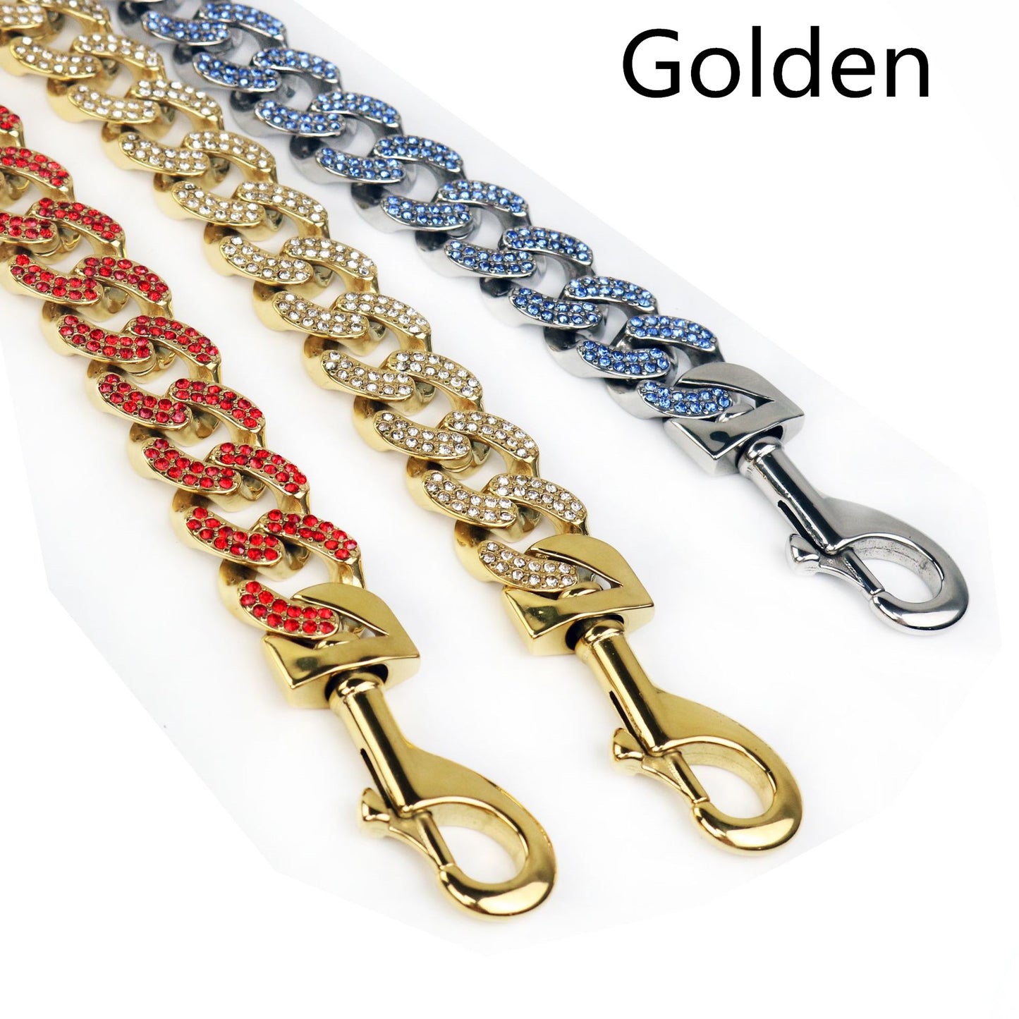 Chaîne Acier Inoxydable Multicolore pour Chien — Collier & Laisse