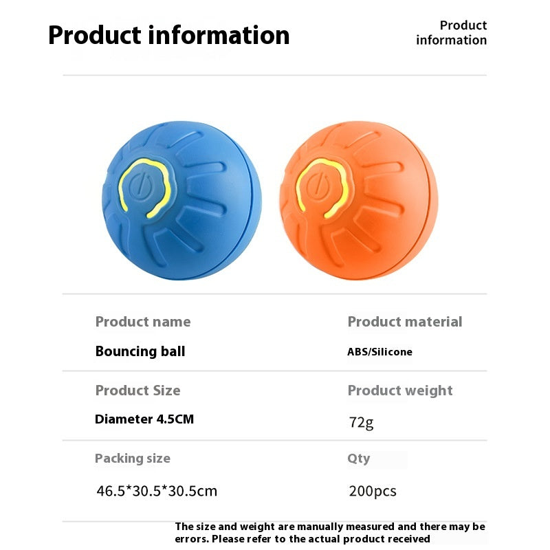 Balle Interactive Intelligente pour Chien & Chat — Rechargeable USB