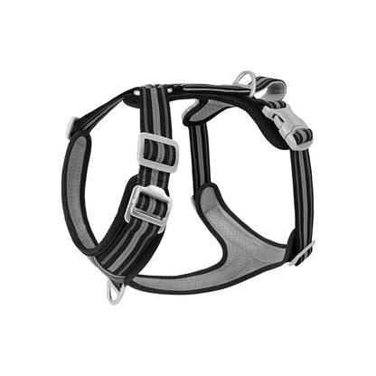 Harnais Réfléchissant Résistant pour Chien — Collier & Laisse Inclus