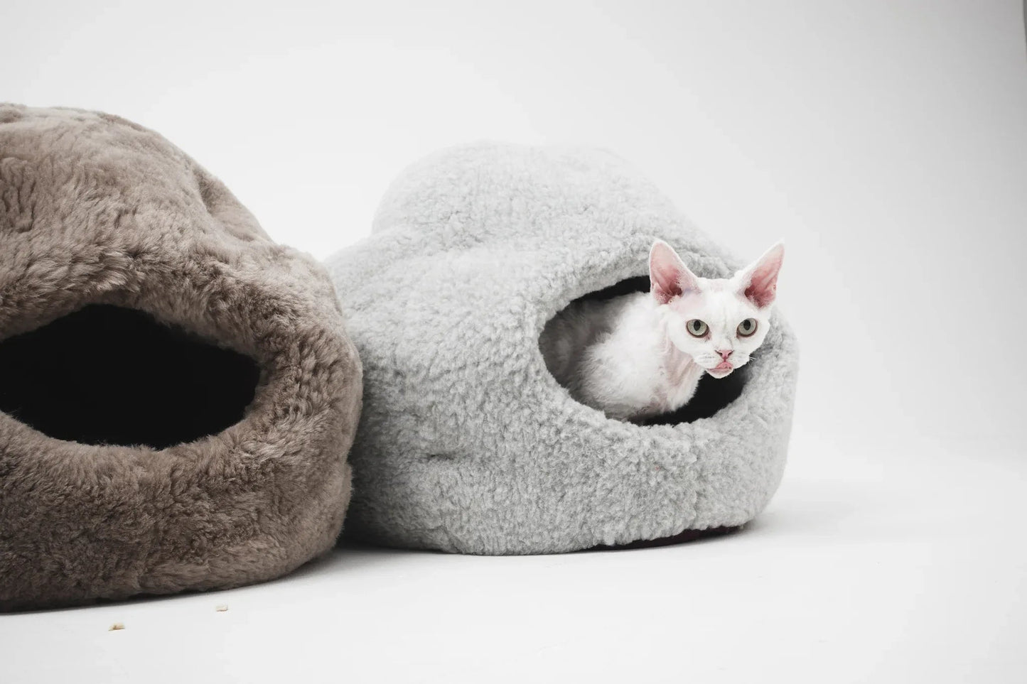 Nest Natural Woolen Pet Bed - Gray-2