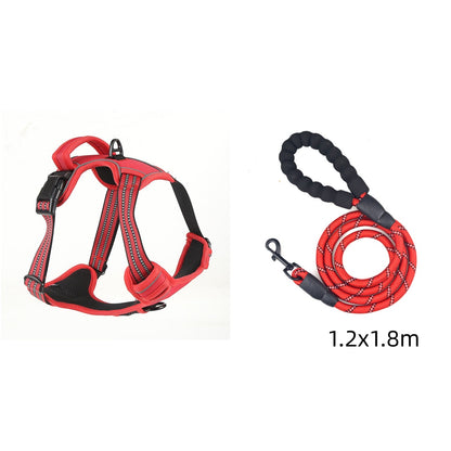 Harnais Respirant Réfléchissant Anti-Traction pour Chien — Gilet Confort