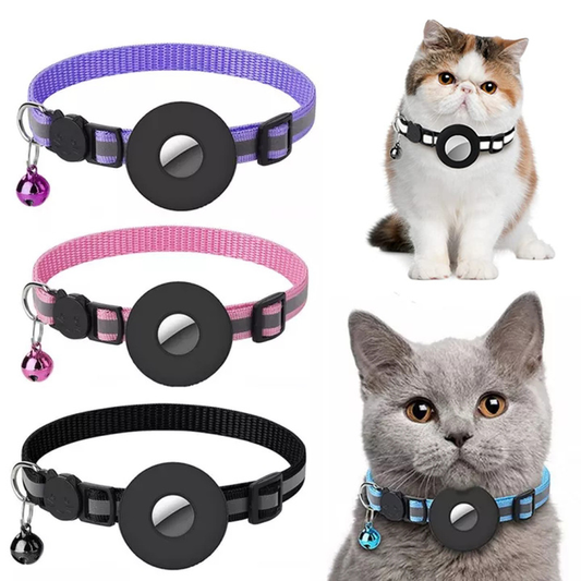 Collier Nylon Réfléchissant pour Chat & Chien – Compatible AirTag