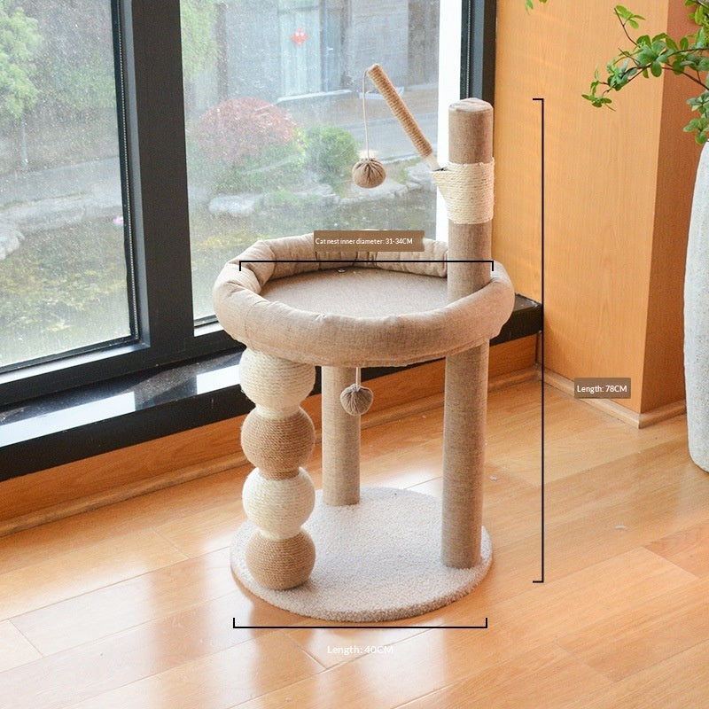 Arbre à Chat en Sisal Tout-en-Un – Sans Peluches, Toutes Saisons
