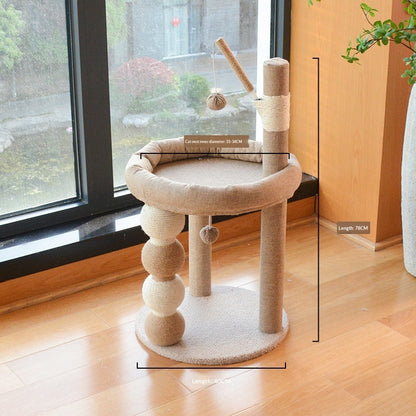 Arbre à Chat en Sisal Tout-en-Un – Sans Peluches, Toutes Saisons