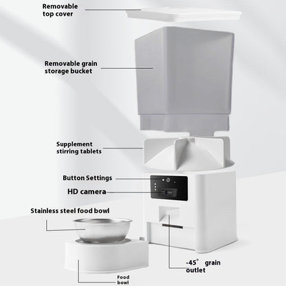 Fontaine & Distributeur Intelligent 5L pour Chiens et Chats – Bol Inox