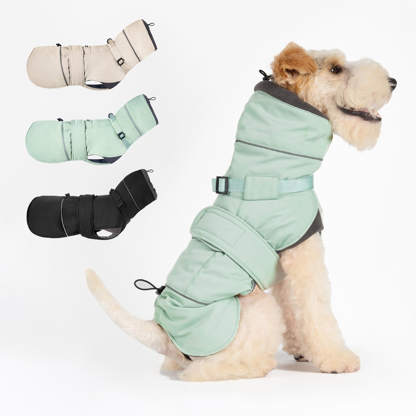 Veste Coupe-Vent Automne-Hiver pour Chien – Style British, Polyester