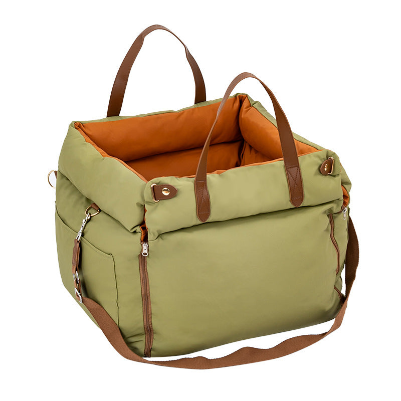 Niche Voiture Sécurité Lavable pour Chat — 55×50×45 cm