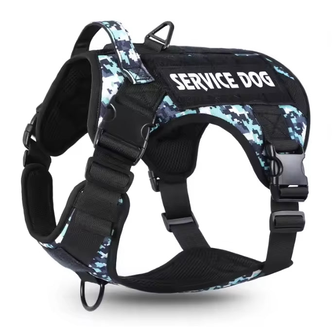Gilet Harnais Tactique Réfléchissant pour Chien — Boucle Métallique
