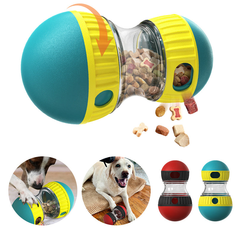 Tumbler Treat Dispensing Dog Toy — Interactive Puzzle Ball