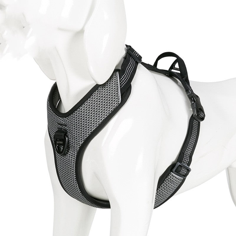 Harnais Réfléchissant Ajustable pour Chien — Nylon Anti-Fugue