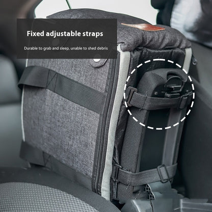 Siège Sécurité Voiture pour Chat — Nid Confortable Gris ou Beige