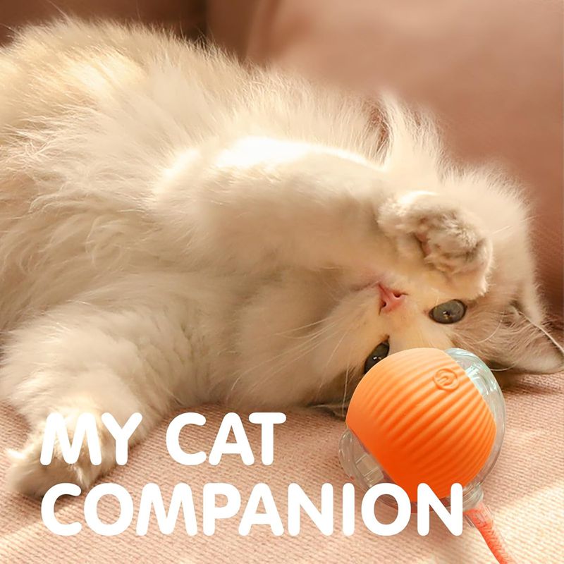 Balle Interactive Intelligente pour Chat & Chien — 3 Modes, Capteur & Recharge Rapide