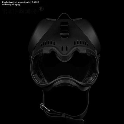 Masque Tactique K9 avec Lunettes de Protection pour Chien — Toutes Saisons