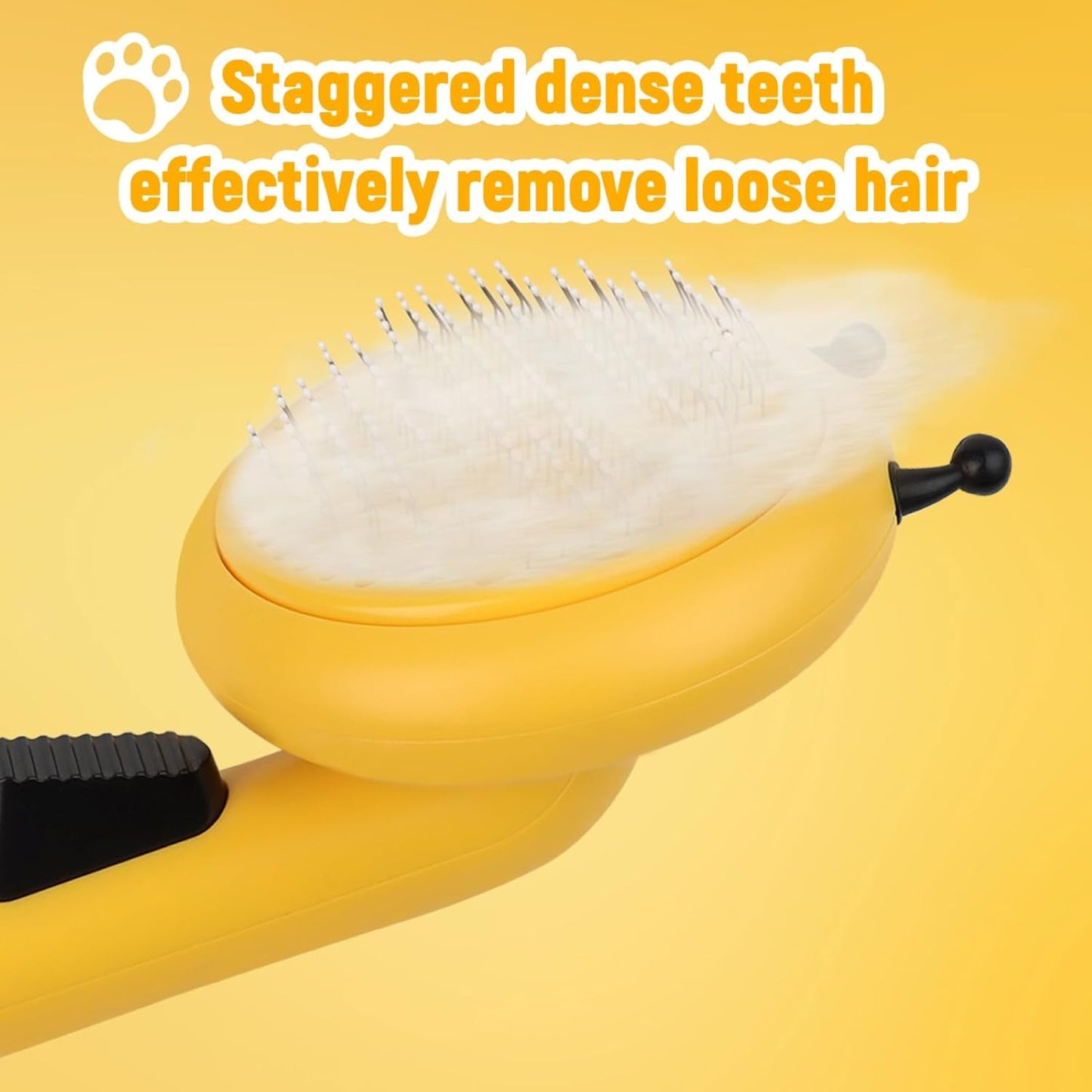 Brosse Auto-Nettoyante en Forme d’Abeille — Éjection Poils en 1 Clic