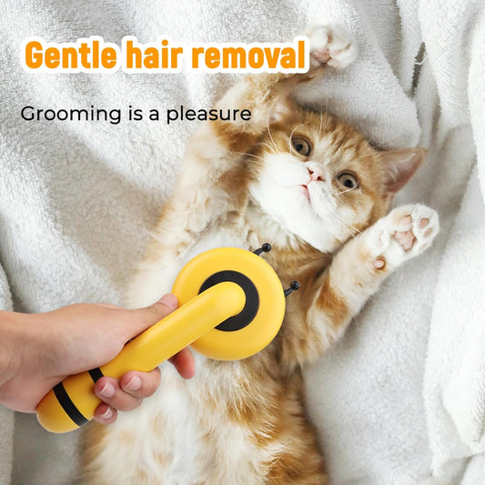 Brosse Auto-Nettoyante en Forme d’Abeille — Éjection Poils en 1 Clic