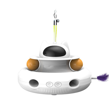 Jouet Laser Infrarouge Automatique pour Chat – Plumes & Balles Incluses