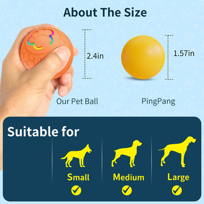 Balle Électrique Télécommandée à Gravité pour Chien & Chat — Rechargeable