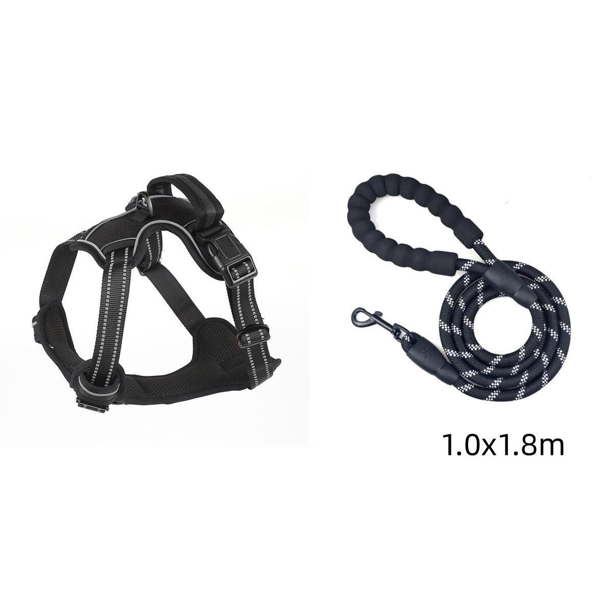 Harnais Respirant Réfléchissant Anti-Traction pour Chien — Gilet Confort