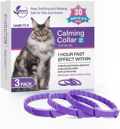 Lot de Colliers Apaisants pour Chat et Chien — Pack de 3 ou 4