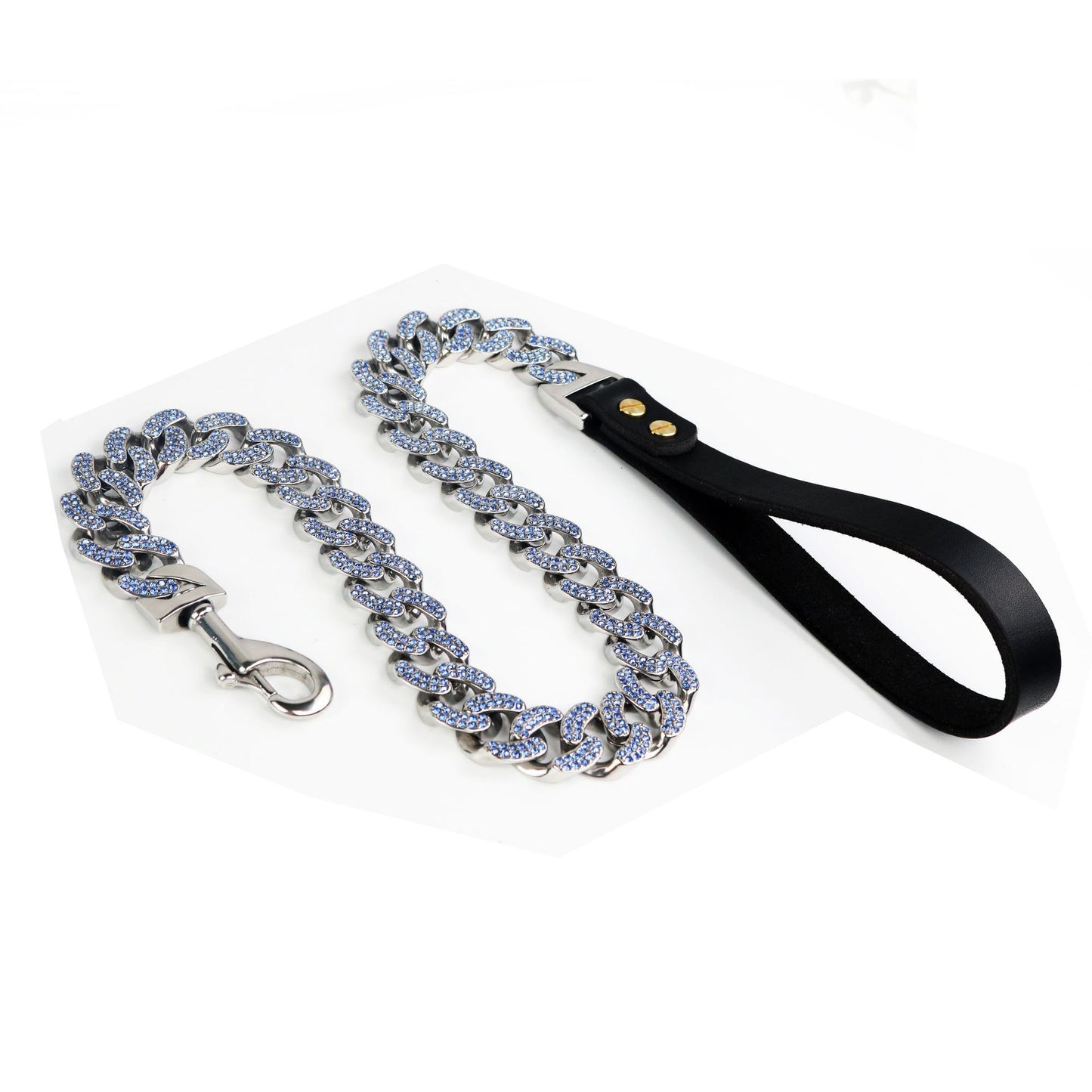 Chaîne Acier Inoxydable Multicolore pour Chien — Collier & Laisse