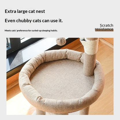 Arbre à Chat en Sisal Tout-en-Un – Sans Peluches, Toutes Saisons