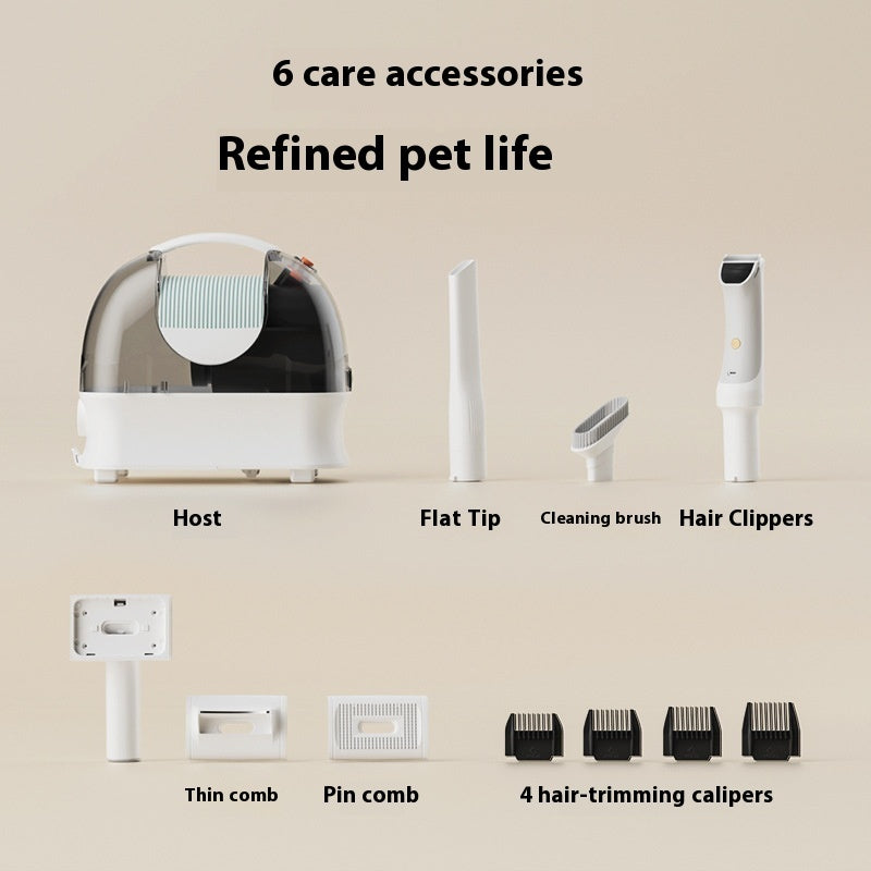 Station de Toilettage avec Aspiration & Tondeuse — 400W, Bac 3L