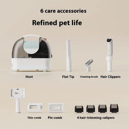 Station de Toilettage avec Aspiration & Tondeuse — 400W, Bac 3L