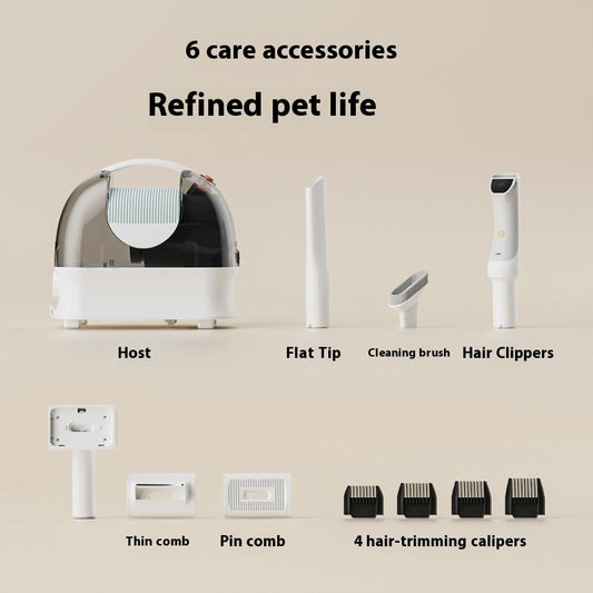 Station de Toilettage avec Aspiration & Tondeuse — 400W, Bac 3L