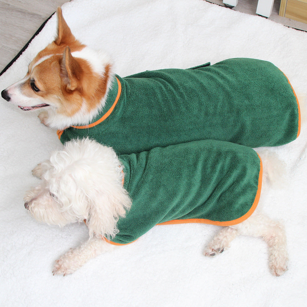 Peignoir Séchage Rapide pour Chien – Microfibre Ultra-Absorbante