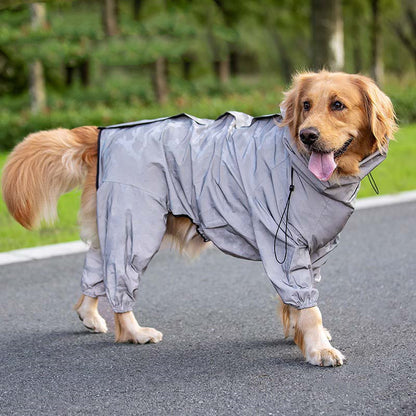 Imperméable Réfléchissant pour Chien – Coupe 4 Pattes, Sport Outdoor