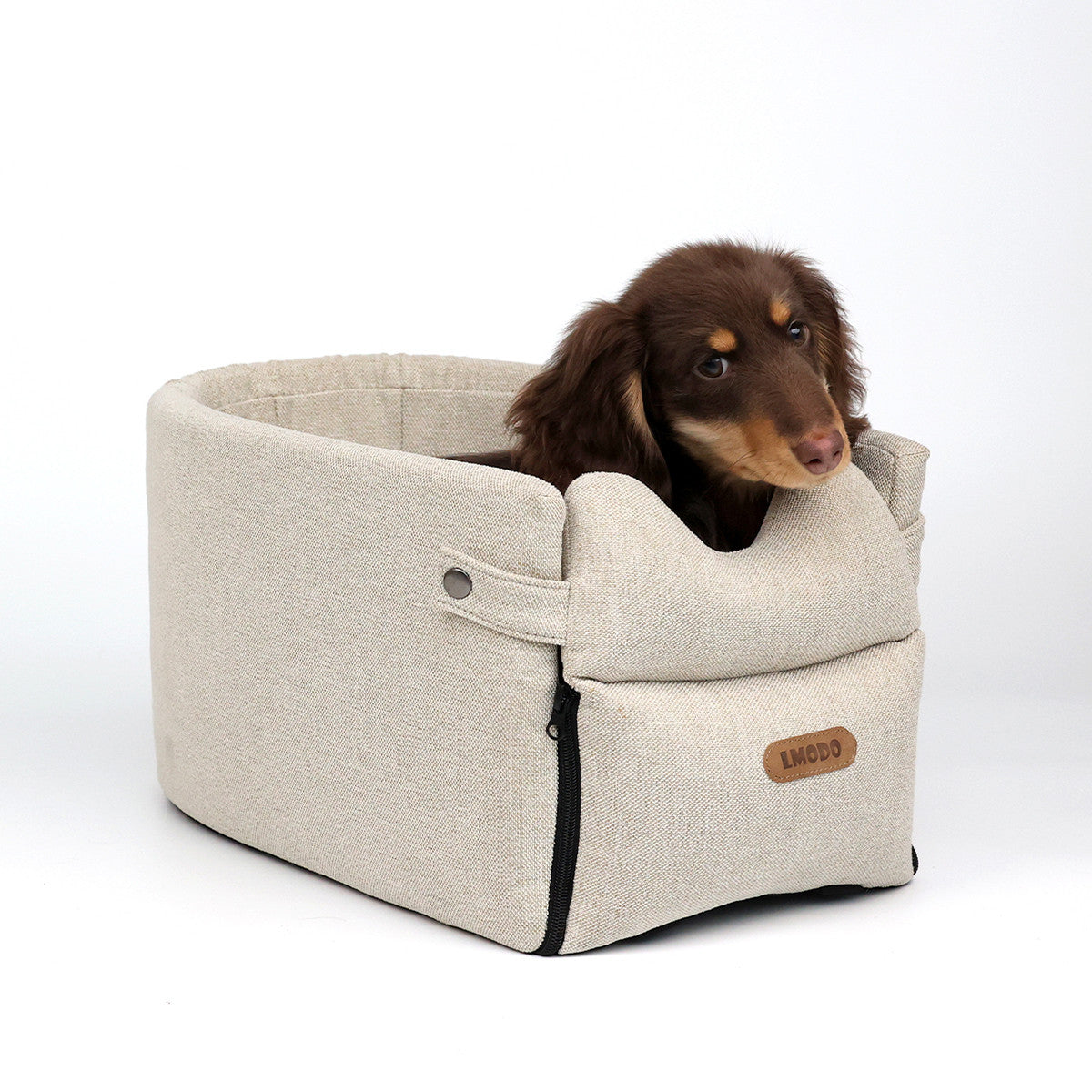 Siège Console Centrale Voiture pour Petit Chien & Chat — Portable & Sécurisé