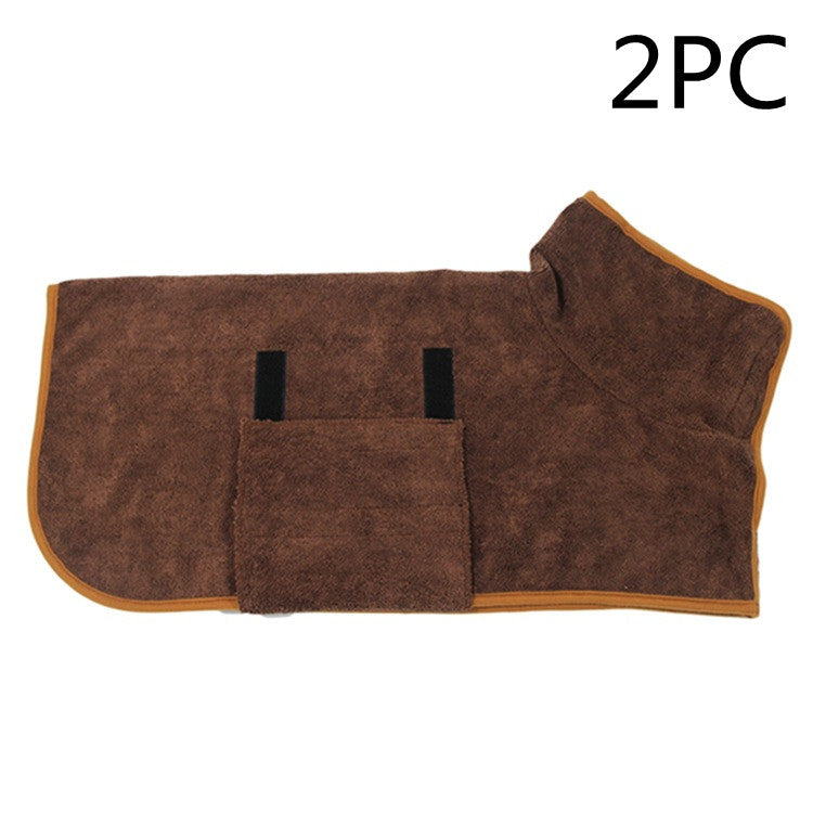 Peignoir Séchage Rapide pour Chien – Microfibre Ultra-Absorbante