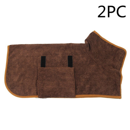 Peignoir Séchage Rapide pour Chien – Microfibre Ultra-Absorbante