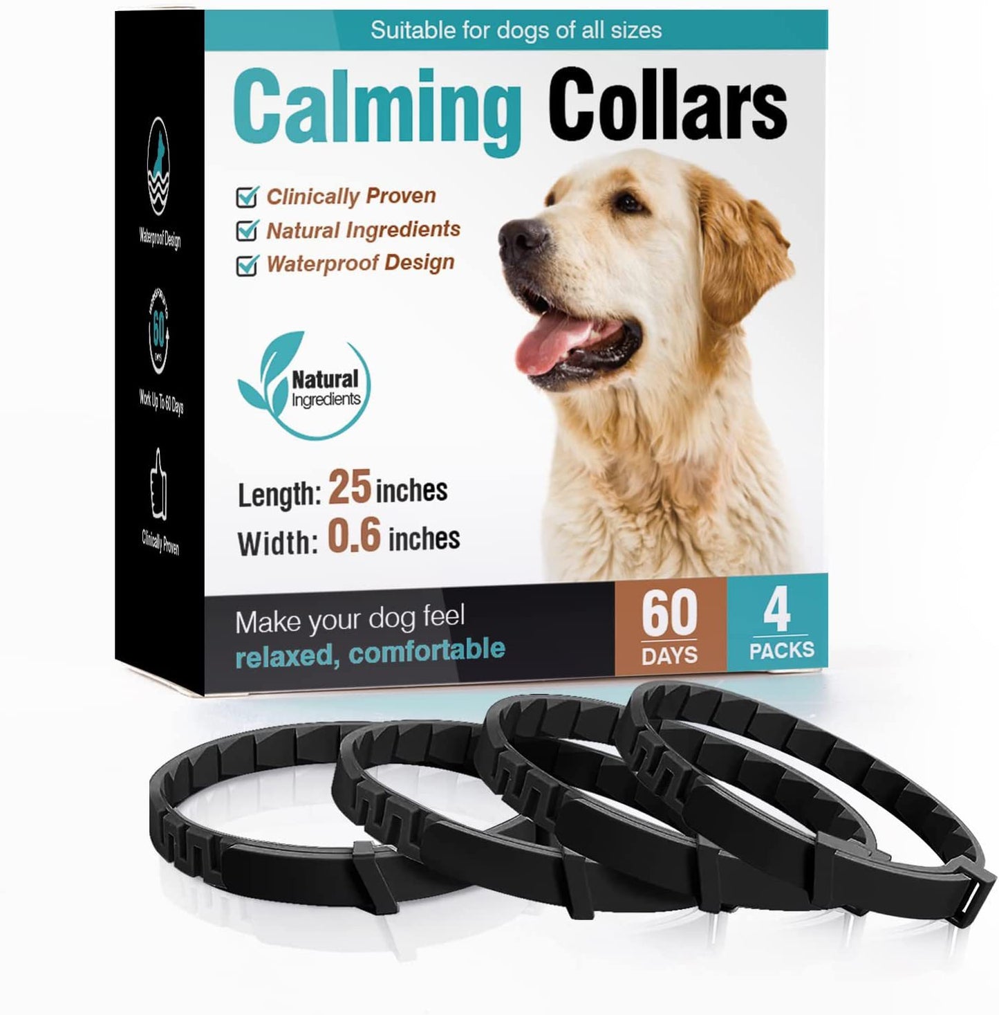 Lot de Colliers Apaisants pour Chat et Chien — Pack de 3 ou 4