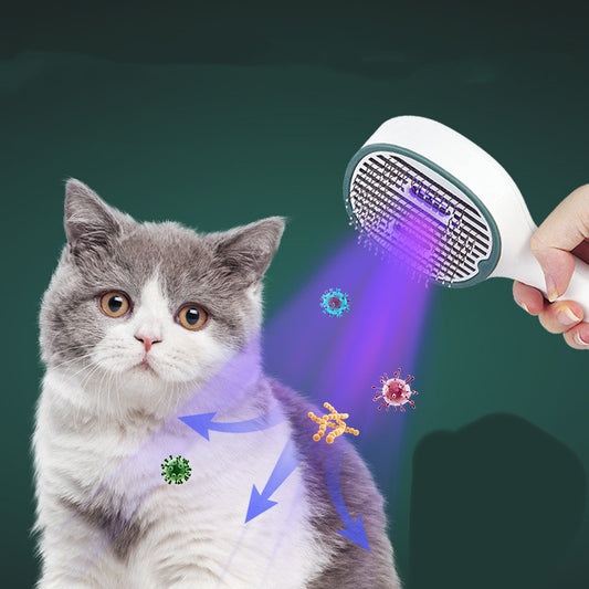 Peigne Stérilisant Rechargeable USB pour Chat & Chien — 3 Couleurs