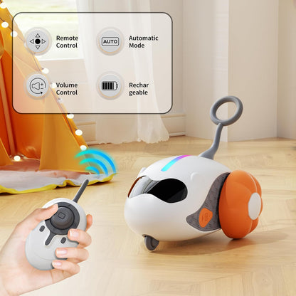 Jouet Voiture Télécommandée pour Chat – Rechargeable, Mouvement Automatique