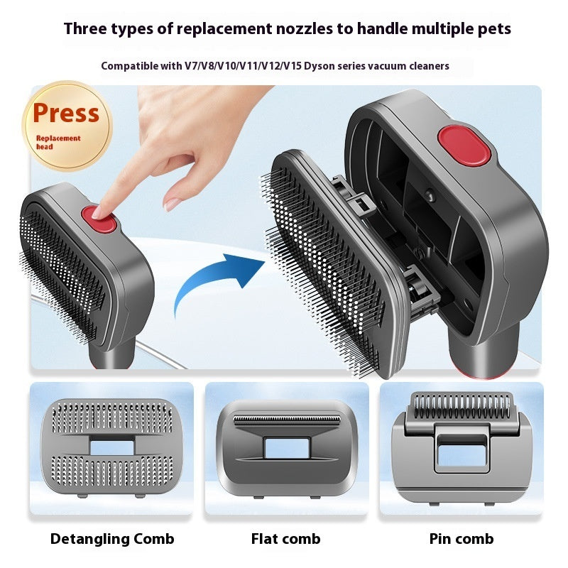 Kit Accessoires de Toilettage par Aspiration — Chien & Chat, 5 Configurations
