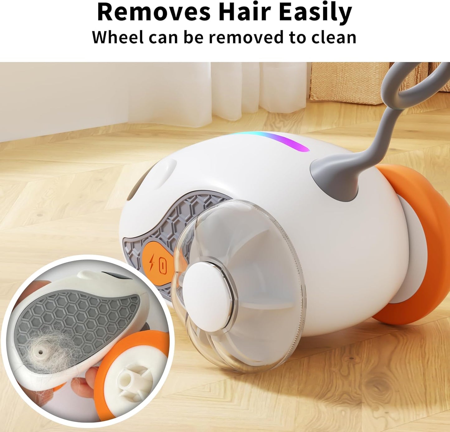 Jouet Voiture Télécommandée pour Chat – Rechargeable, Mouvement Automatique