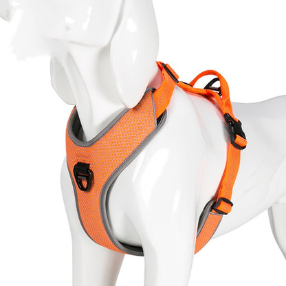 Harnais Réfléchissant Ajustable pour Chien — Nylon Anti-Fugue