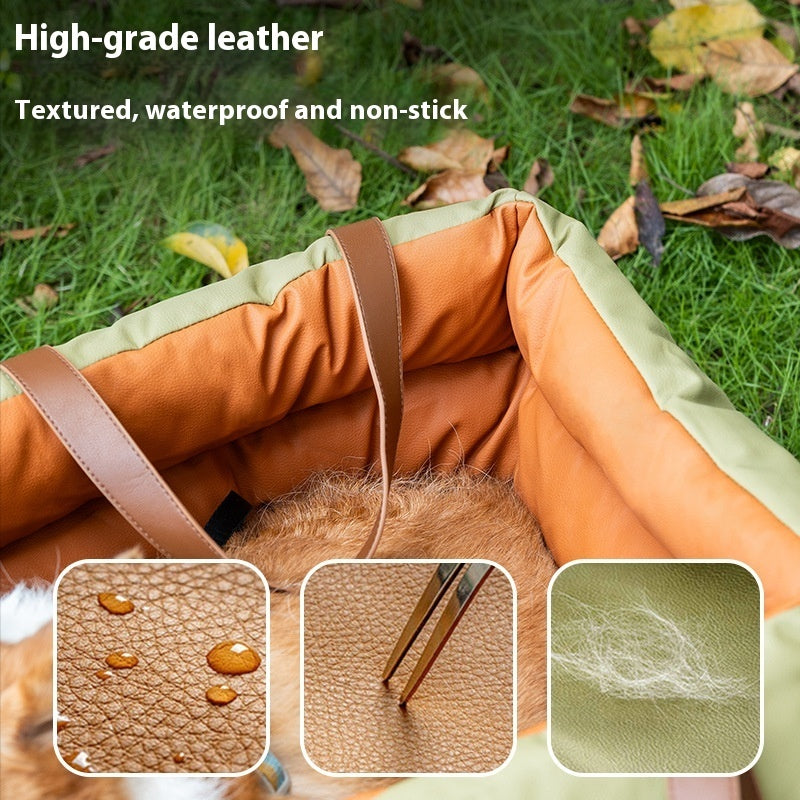 Niche Voiture Sécurité Lavable pour Chat — 55×50×45 cm