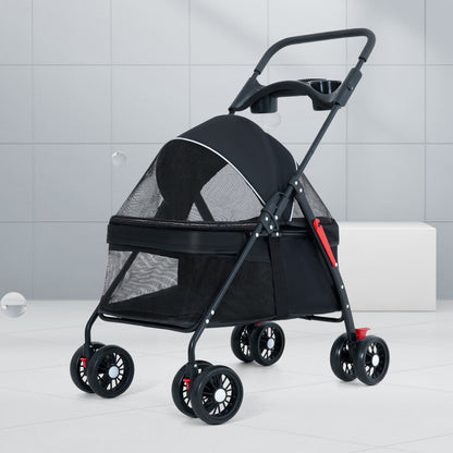 Poussette Pliable Légère pour Chien & Chat — Cabine Intégrée